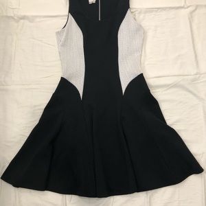 Ali Ra Black/White Fit and Flare Dress